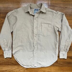 Jungmaven Santa Fe Long Sleeve Shirt Oat Milk Tan XS